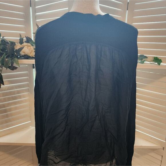 THEROY BLACK KNIT CARDIGAN SIZE MED - Picture 3 of 7